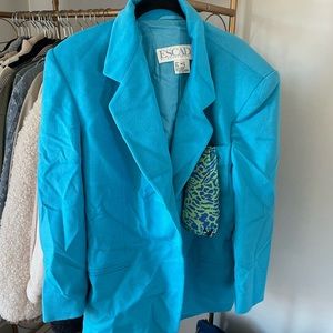 Blue Escada by Margareethra Ley blue blazer